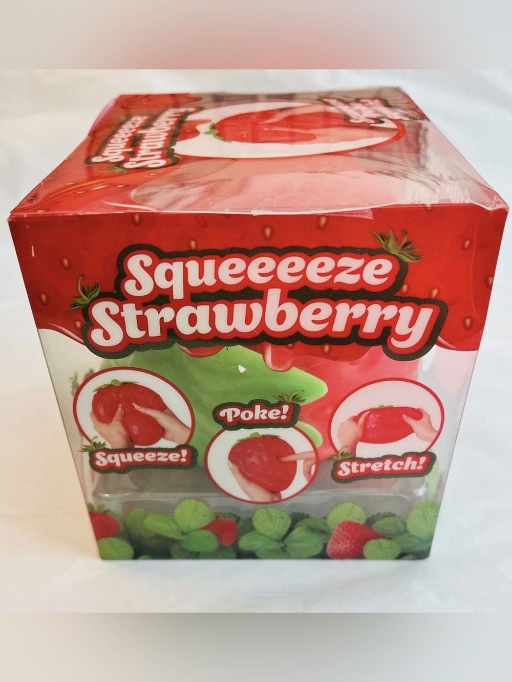 Sunny Days Jumbo Squeezy Strawberry Squishy Toy Stress Relief fun toy - Picture 2 of 2